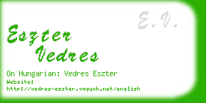 eszter vedres business card